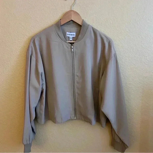 Steve Madden Full Zip Bomber Jacket - Picture 2 of 5